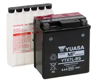 Walmart Yuasa AGM Maintenance-Free Battery YTX7L-BS for Motorcycle offer