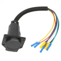 Walmart Vehicle 7-Pin Waterproof Trailer Wiring Harness Connector Adapter For Towing Rv offer