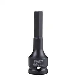 Walmart Milwaukee Tool 5/16 SHOCKWAVE Lineman's Impact 3/8 Drive Hex Bit Socket offer