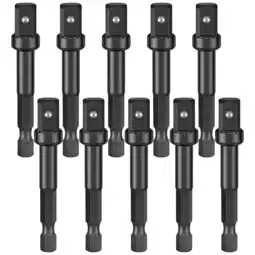 Walmart 3/8 Impact Adapter, 10 Pack 3/8 Socket Adapter 1/4 Inch to 3/8 Socket Adapter Kit for I steel 0045 offer