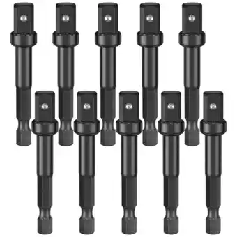 Walmart 3/8 Impact Adapter, 10 Pack 3/8 Socket Adapter 1/4 Inch to 3/8 Socket Adapter Kit for I steel 0045 offer