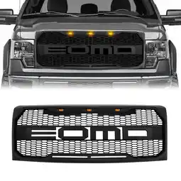 Walmart Pre-Owned AMERICAN MODIFIED Raptor Style Front Grille w/LEDs for 2009-2014 Ford F150 offer