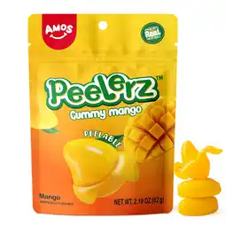 Walmart AMOS Peelerz Gummies Peelable Mango Candy Resealable 2.19oz Bag for Valentine Day (Pack of 3) offer