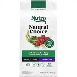 Walmart Nutro Natural Choice Small Bites Adult Dry Dog Food, Lamb And Brown Rice Recipe, 5 Lbs offer