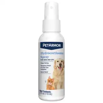 Walmart PETARMOR Hydrocortisone Spray for Dogs and Cats, 4 oz offer