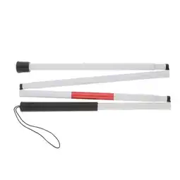 Walmart Aluminum Mobility Folding white Cane for Impaired and People with offer