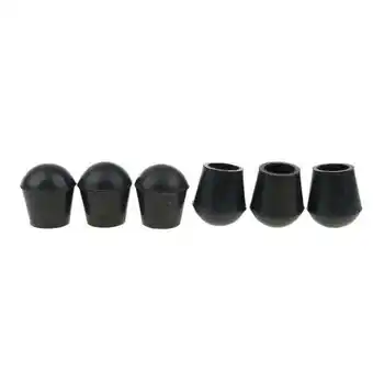 Walmart EHJRE 2x6 Pieces Rubber Tip For Cane Crutches Chair 3/4 inch Black offer