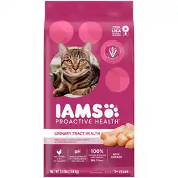 Walmart Iams Proactive Health Adult Urinary Tract Health Dry Cat Food, With Chicken, 3.5 Lb offer