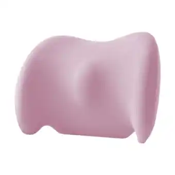 Walmart Mornei Lumbar Support Pillow for Car Ergonomic Comfortable Breathable Sitting Car Back pink offer