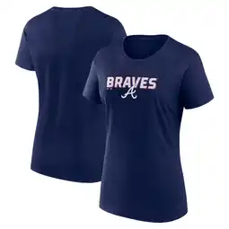 Walmart Women's Fanatics Navy Atlanta Braves Lean T-Shirt offer