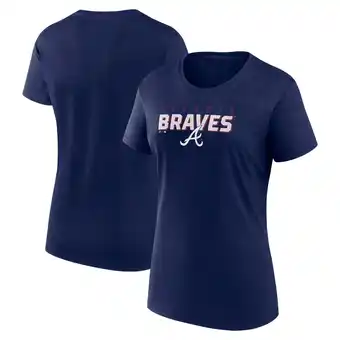 Walmart Women's Fanatics Navy Atlanta Braves Lean T-Shirt offer