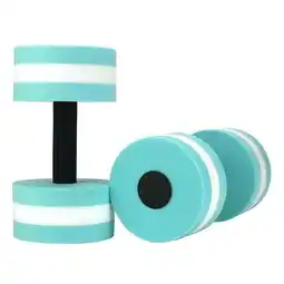 Walmart Komiseup 1 Pair Aqua Fitness Barbells Foam Dumbbells Hand Bars Pool Resistance Exercise offer