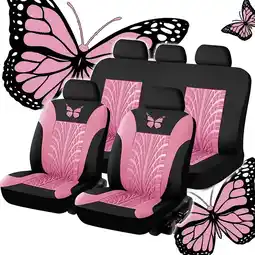 Walmart Ranliy Full Set Of Car Seat Covers-Universal Embroidered Car Seat Cover Set offer