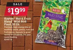 Ace Hardware Kaytee Nut & Fruit Blend Wild Bird Food, 10 Lb offer