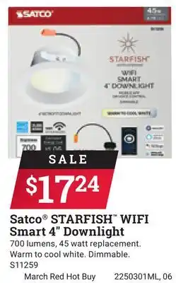 Ace Hardware Satco STARFISH WIFI Smart 4 Downlight offer