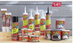 Ace Hardware Flex Glue, Flex Paste, Flex Seal, or Flex Tape Rubberized Sealants offer