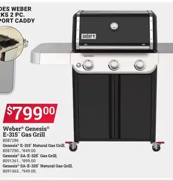 Ace Hardware Weber Genesis E-315 Gas Grill offer