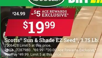 Ace Hardware Scotts Sun & Shade EZ Seed , 3.75 Lb offer