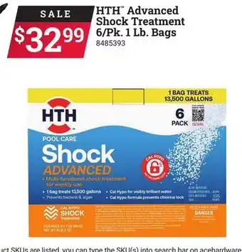 Ace Hardware HTH Advanced Shock Treatment 6/Pk. 1 Lb. Bags offer