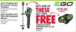 Ace Hardware EGO POWER+ 56V 16 Line IQ String Trimmer offer