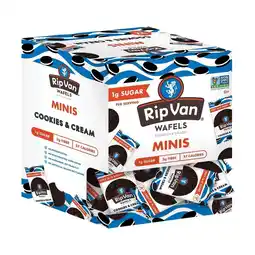 Walmart Rip Van Mini Wafels Cookies & Cream, Low Carb (3g Net Carbs), Non-GMO, Low Sugar (1g), Keto, 32 Pack offer