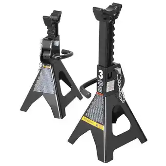 Walmart Big Red 3 Ton Steel Jack Stands Double Locking Jack Stand for Car,Black,1 Pair,W4304A-B offer