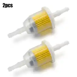 Walmart 2 Pcs Universal Fuel Filters Lawn Mower Nylon Transparent Inline Fuel Filter 6mm 1/4 offer