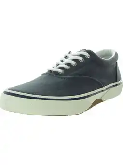 Walmart Sperry Mens Halyard Lace-Up Canvas Casual And Fashion Sneakers offer