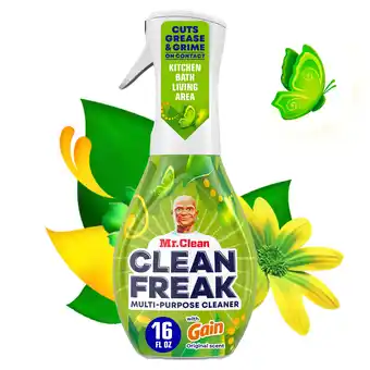 Walmart Mr. Clean Clean Freak All Purpose Cleaner Spray, Multi-Surface Cleaning, Gain, 16 fl oz offer