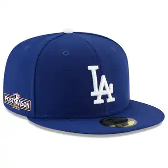 Walmart Men's New Era Royal Los Angeles Dodgers 2024 MLB Postseason Side Patch 59FIFTY Fitted Hat offer