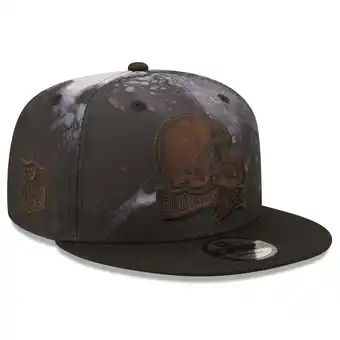 Walmart Men's New Era Black Cleveland Browns Ink Dye 2022 Sideline 9FIFTY Snapback Hat offer