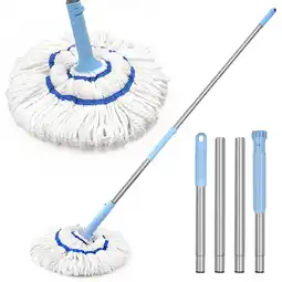 Walmart NEWE Self Wringing Twist Mop for Floor Cleaning (Blue) offer