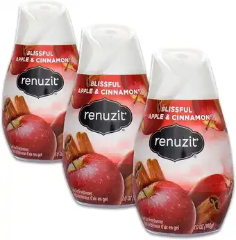 Walmart Renuzit Fresh Picked Collection Gel Air Freshener, Apple and Cinnamon 7 oz Pack of 3 offer