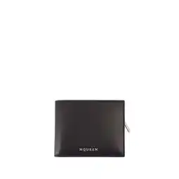 Walmart Alexander Mcqueen Male Black Calfskin Wallet Black offer