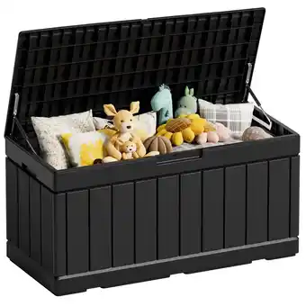 Walmart Devoko Indoor 82 Gallon Resin Deck Box, Black offer