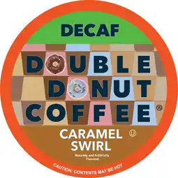 Walmart Double Donut Caramel Swirl Decaf Coffee Pods, Medium Roast , 24 Count for Keurig K Cup Machines offer