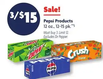 Family Dollar Pepsi Products offer