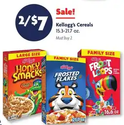 Family Dollar Kellogg's Cereals offer