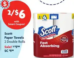 Family Dollar Scott Paper Towels offer