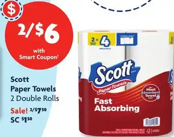 Family Dollar Scott Paper Towels offer