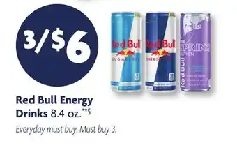 Family Dollar Red Bull Energy Drinks offer