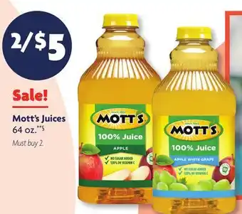 Family Dollar Mott's Juices offer