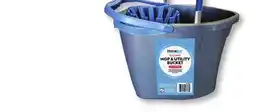 Family Dollar Homeline Cotton Deck Mop or Utility Bucket with Wringer offer