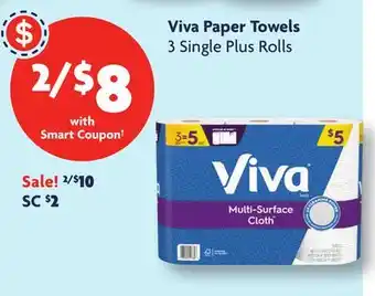 Family Dollar Viva Paper Towels offer