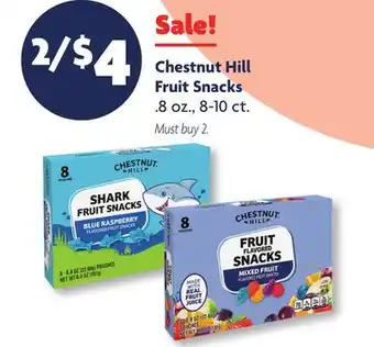 Family Dollar Chestnut Hill Fruit Snacks offer