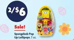 Family Dollar Spongebob Pop Up Lollipops offer