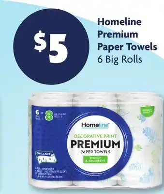 Family Dollar Homeline Premium Paper Towels offer