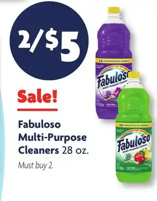 Family Dollar Fabuloso Multi-Purpose Cleaners offer