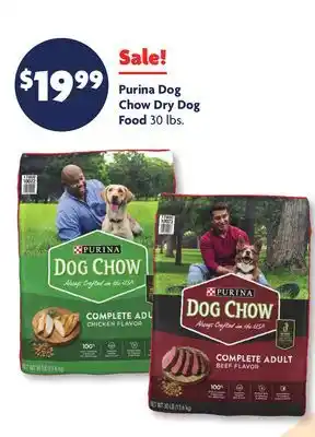 Family Dollar Purina Dog Chow Dry Dog Food offer