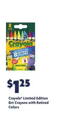 Family Dollar Crayola Limited Edition 8ct Crayons with Retired Colors offer